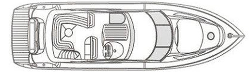 Схема палубы SUNSEEKER 64